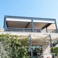 Pergola brisole z ZIP roloji