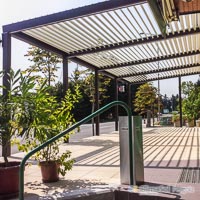 Zunanje senčenje gostilne Privošnik